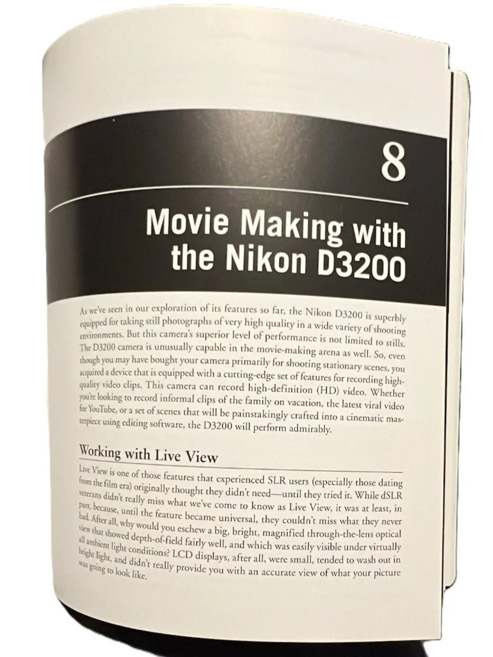 Nikon D3200 Digital SLR Photography Technical/Reference Book